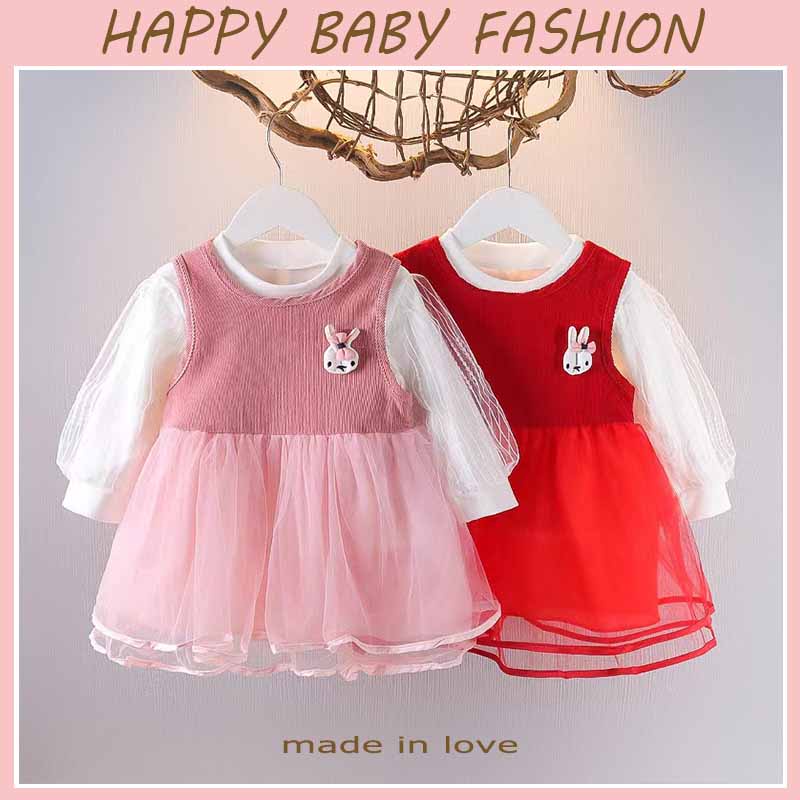 【Baru Datang!!!】(0-5 Tahun )QZ-111 Dress Anak Cewek Elegan premium TERMURAH