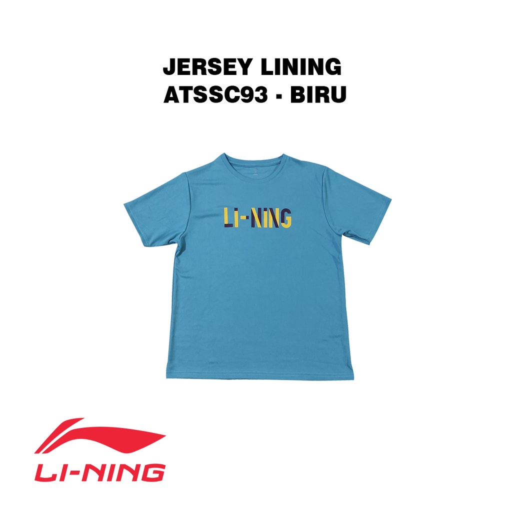 Lining Jersey Badminton Bulutangkis ATSSC93 Biru Original