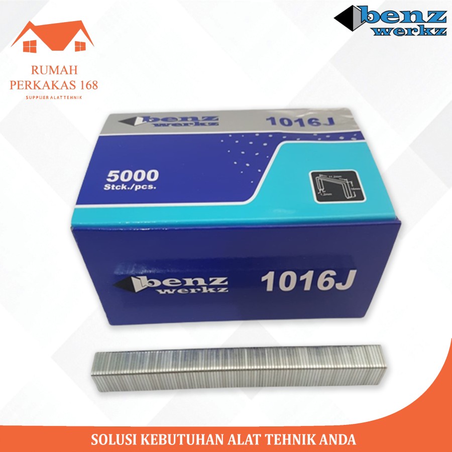 

BENZ 1016J Isi Mesin Staples Paku Tembak U Mata Nailer Gun 1016 J