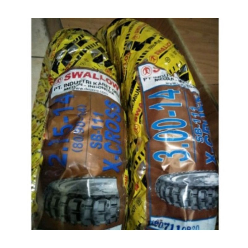 ban x-cross ring 14 sepasang 275 14 dan 300 14 tube type trail gsx cross semi of road