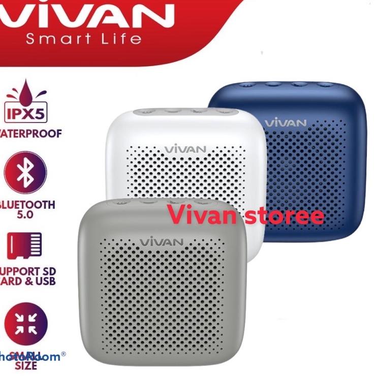Terbaik Vivan Speaker Bluetooth VS1 V 5.0 Waterproof Outdoor Speaker Mini Garansi Original Resmi