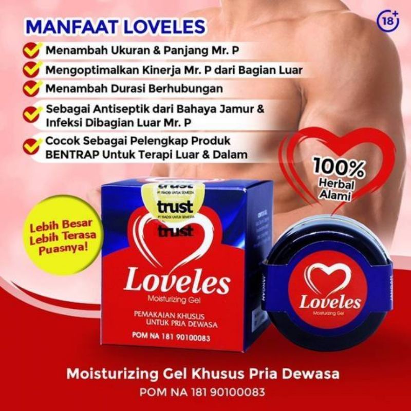 LOVELES - LOVELESS MOUSTIRIZING ASLI ORIGINAL - LOVELES 100%  ASLI