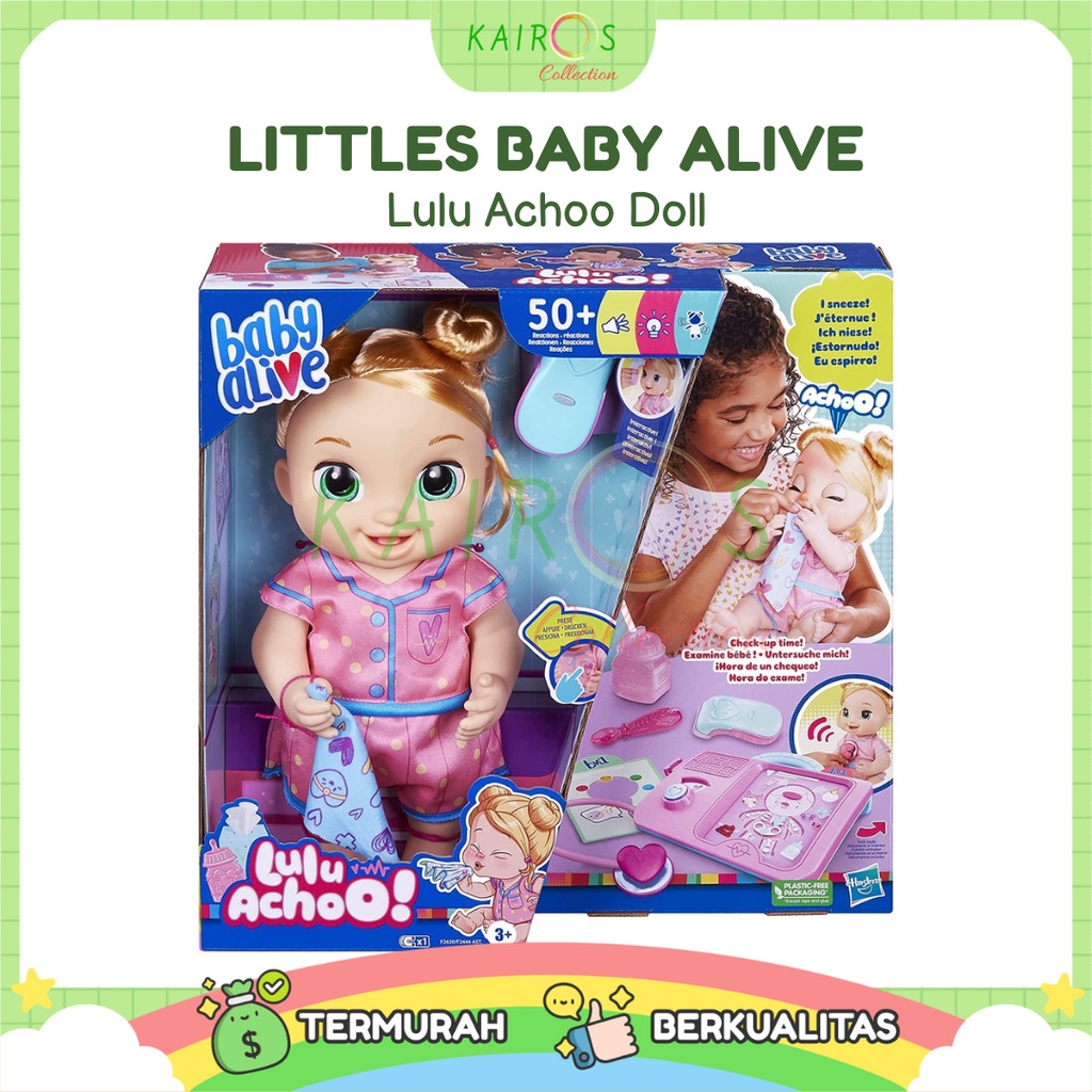 Baby Alive Lulu Achoo Interactive Doll || Mainan anak