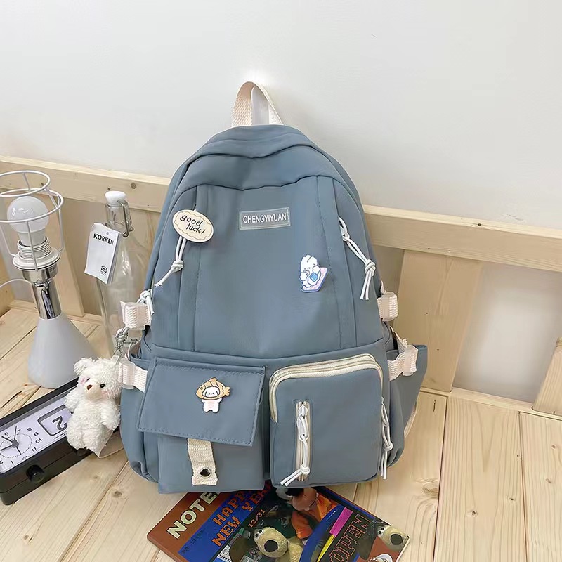 BACKPACK SEKOLAH POLOS / TAS RANSEL SEKOLAH / TAS LAPTOP / TAS BELAJAR / TAS RANSEL ANAK / TAS RANSEL