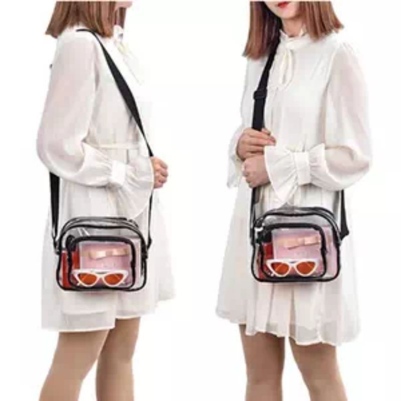 Tas selempang pvc mika tranparan korean rinjani/tas mika