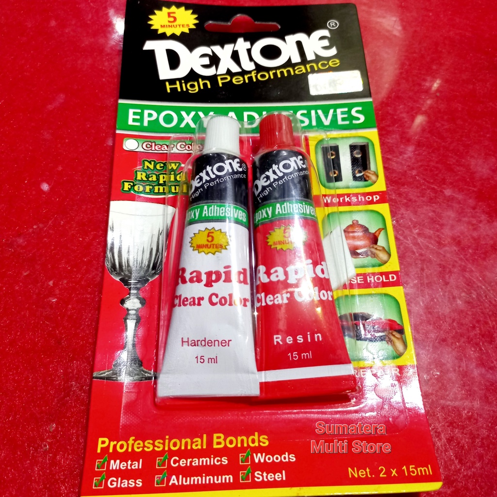 

Lem Dextone Clear 5 menit Lem epoxy serbaguna