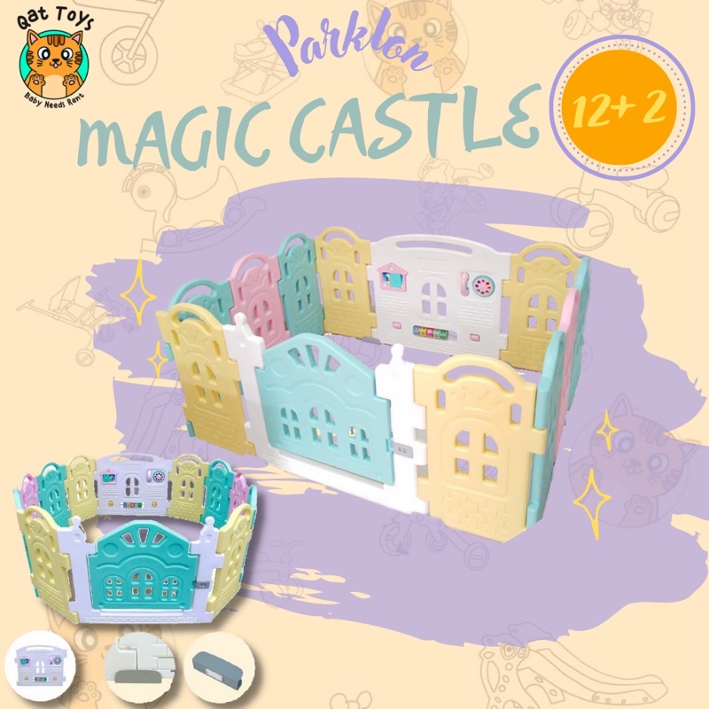 SEWA PAGAR PEMBATAS — FENCE PARKLON MAGIC CASTLE (10+2)