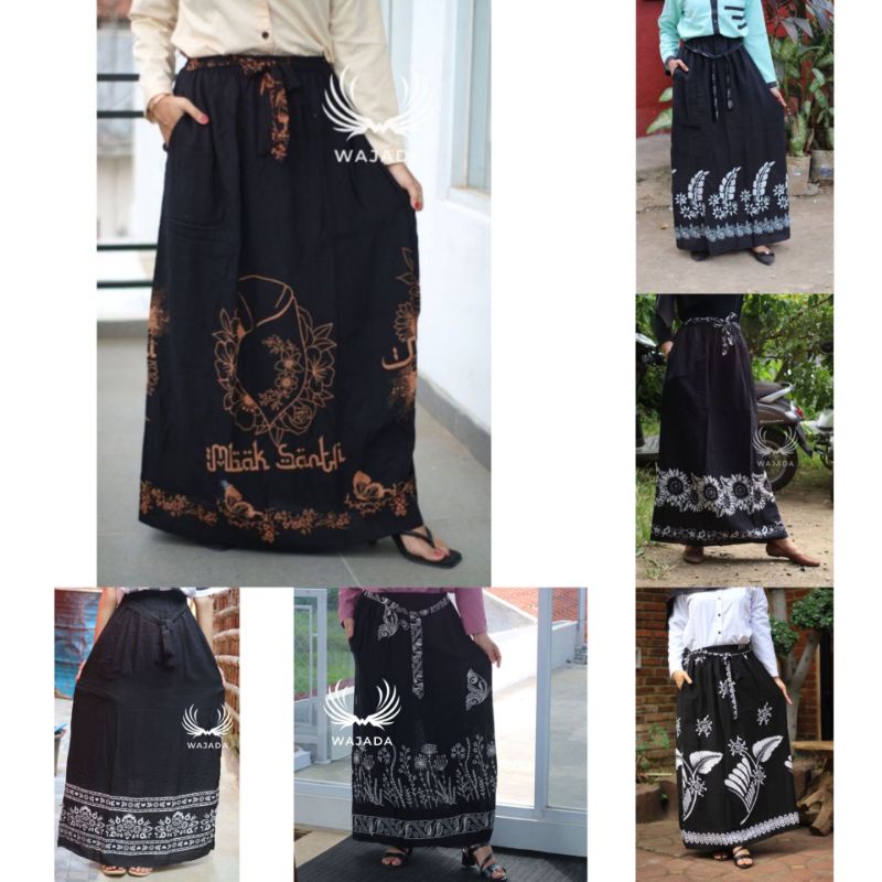 ROK SANTRIWATI /ROK GLOYOR WANITA /SARUNG ROK TERBARU TERLARIS DAN KEKINIAN /ROK  BATIK WANITA