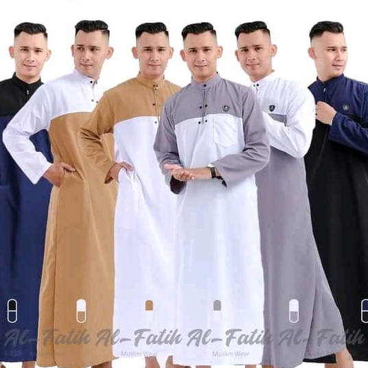 Jubah Pakistan Kombinasi Pria DewasaPremium