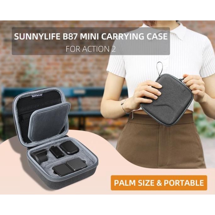 [ Promo ] Sunnylife Carrying Case Protective Portable Bag Dji Action 2 - Drone Kamera Dan Aksesoris