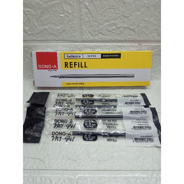 Refill Pen Isi pen Gel My Gel Dong a 0.5 Hitam