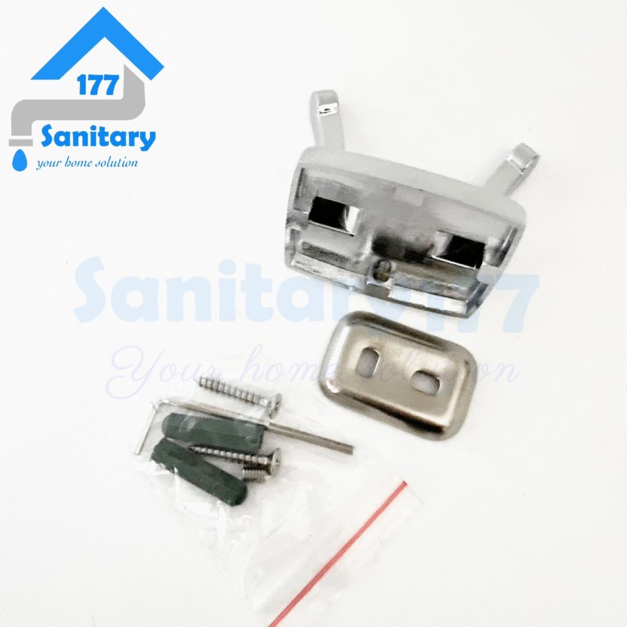 Kapstok 2 Kait Kuningan Gritania -Hanger Gantungan Baju Double Hook Cantolan Baju 2kait model SANEI