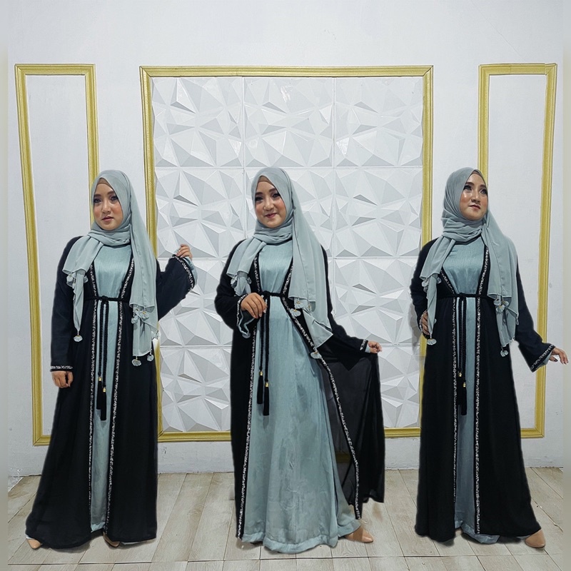 outer permata mewah_outer hitam_abaya hitam blink"