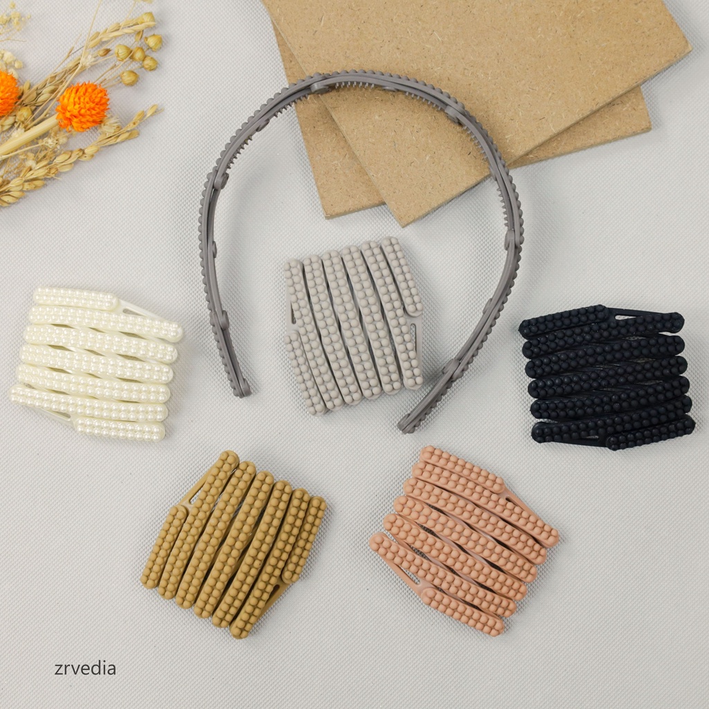 [BISA PILIH WARNA] Bando Lipat Fashion Korean / Bandana Magic Folded Elastis Polos Style Premium Perempuan ZR Vedia