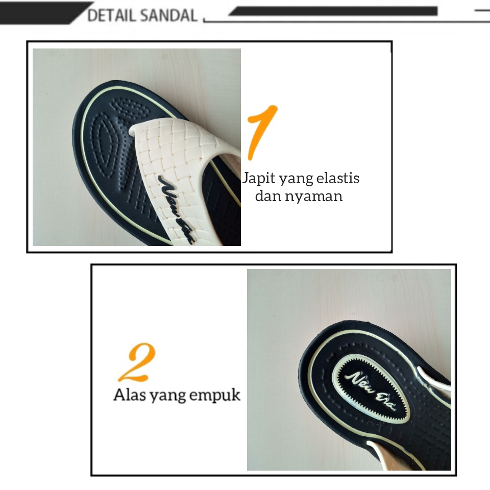 sogo  NEW ERA LB E-70171 Sandal Japit Wanita Sandal Wedgest Berkualitas