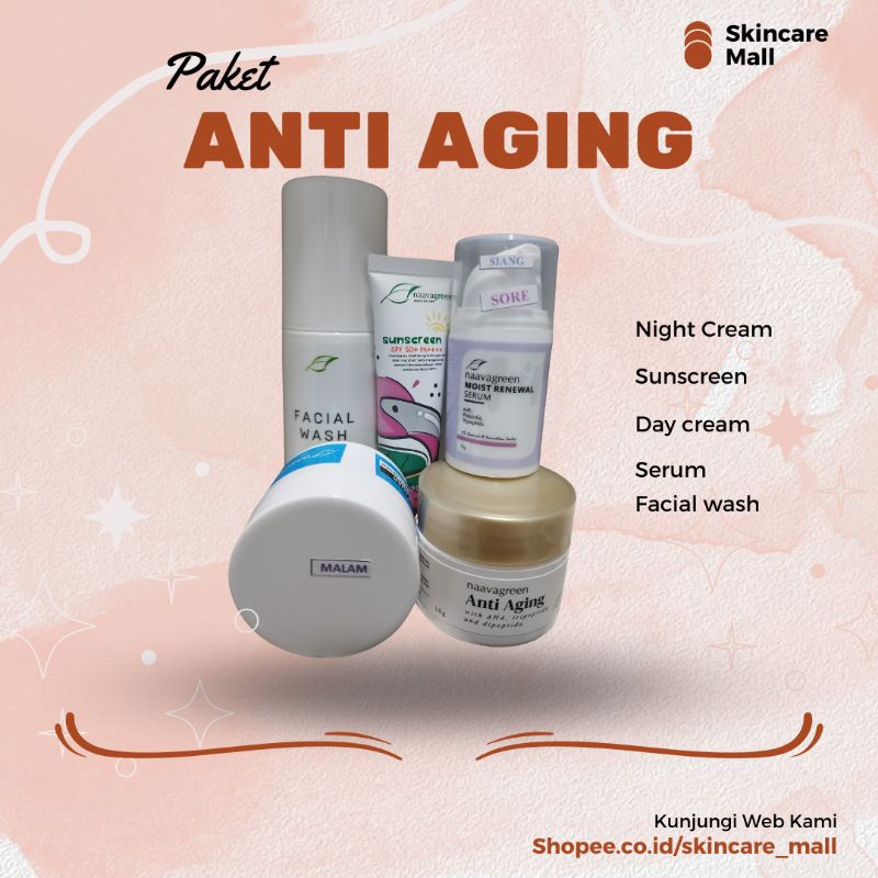 Naavagreen Paket Anti Aging Pencegah Penuaan Dini