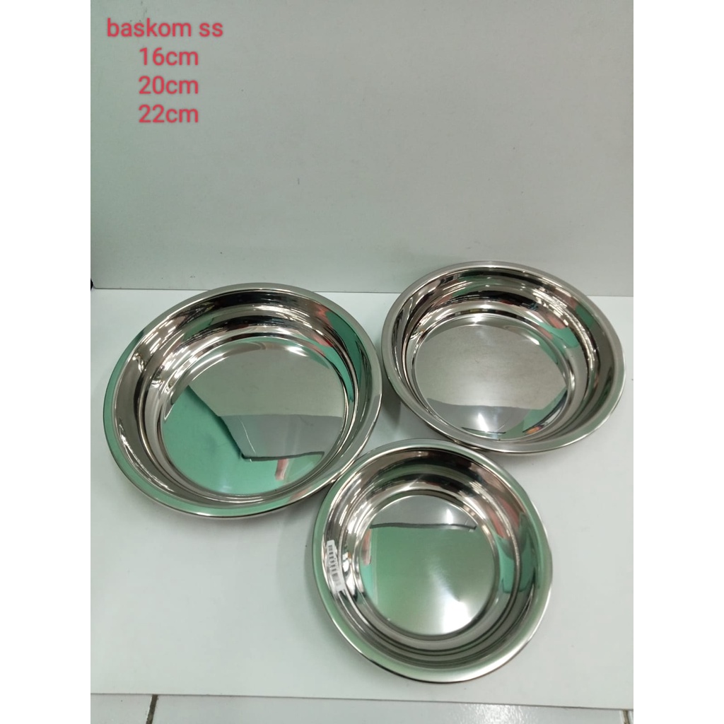 

Baskom Stainless Mixing bowl 20 cm diameter / bowl adonan