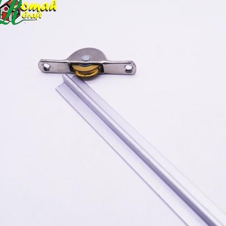 Wow banget--REL RODA SLIDING PINTU & JENDELA 1 meter Sliding door Track DT13B "T" Alumunium