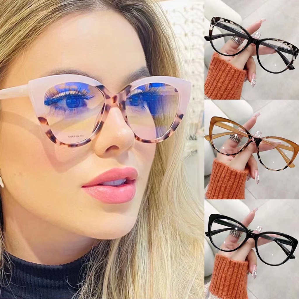 METAVERSE Kacamata Fashion Kacamata Cat Eye Terbaru  Anti-Radiasi Blue Light Wanita Import Kacamata 