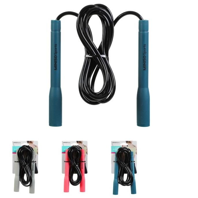 MINISO Lompat Tali Rope Skipping Olahraga Pegangan Tangan Panjang