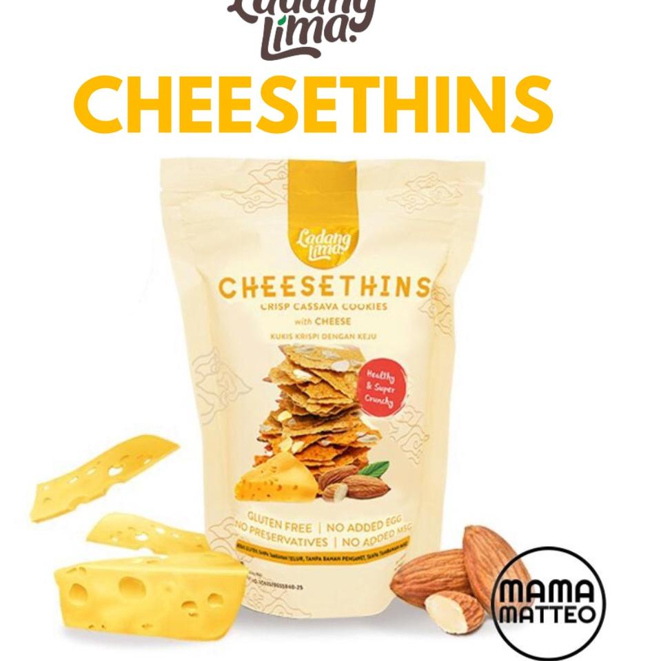 

Harga Kompetitif--Ladang Lima Cheesethins Cheese Thins 100gr / Keju