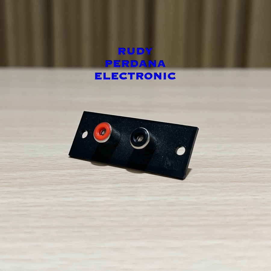 SOCKET SOKET RCA FEMALE 2 PIN LUBANG PANEL BODI