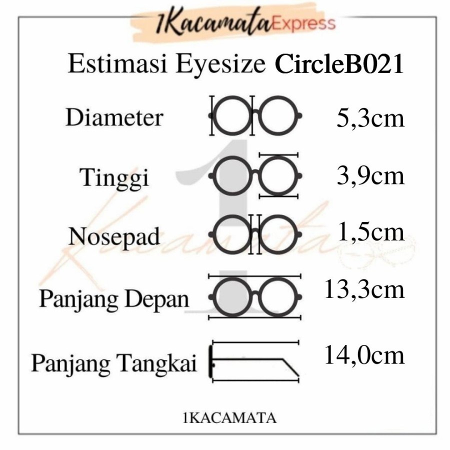 PAKET FRAME + LENSA KACAMATA HITS KEKINIAN B021