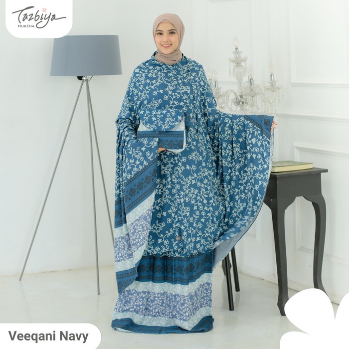 

MUKENA TAZBIYA BORDER 2IN1 VEEQANI SERIES ALLSIZE - NAVY