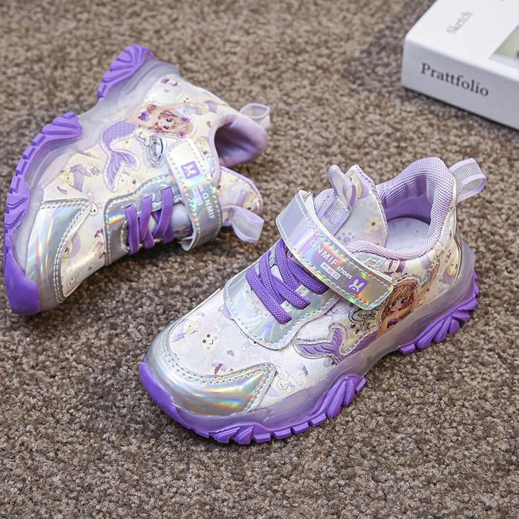 Recomended 【Ready】F8 Lampu LED sepatu anak perempuan dan anak-anak，sepatu lampu LED