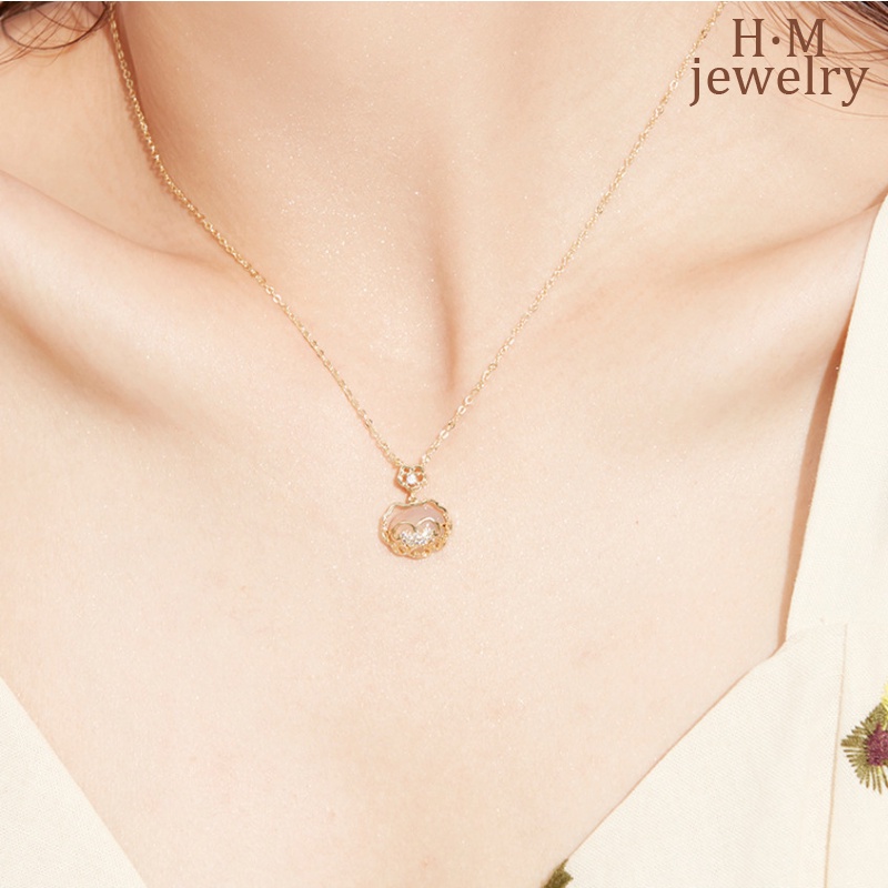 National Kalung Rantai Dengan Liontin Batu Chalcedony Putih Gaya Nasional Untuk Wanita 2022