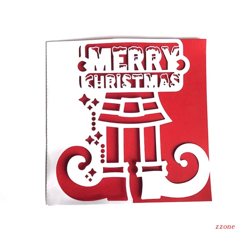 Cutting Dies Bahan Metal Desain Merry Christmas Untuk Scrapbook Album Paper Craft