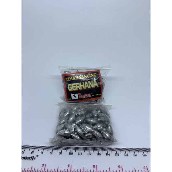 Timah pancing No 3T Isi 100pcs