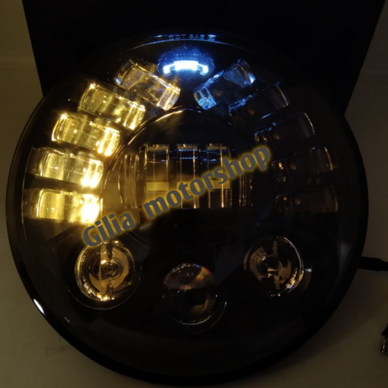 Daymaker 16 LED Bulat Lampu Utama Cobra 19 LED 7 inch /5,75 inch