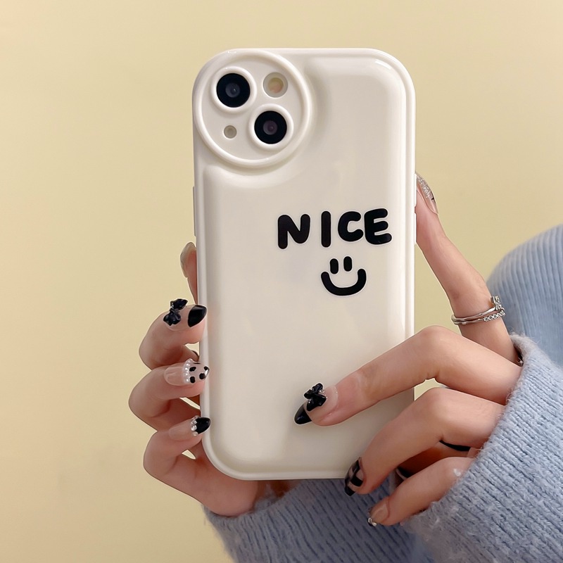 Soft Case Desain Smile Air Cushion Untuk OPPO A57 A5 A9 A53 A33 A31 A7 A5S A12 A11K F9 Pro A15S A35 A32 A33 F11 A3S VIVO V23 S1 Y11 Y20 Y30 Y15S Y20i Y19 Y20 Y30i Y12