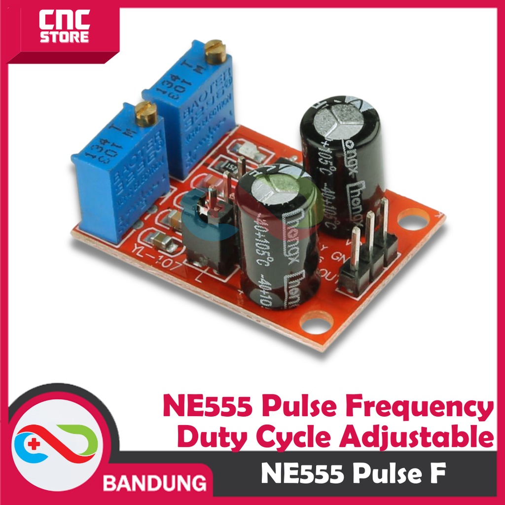 NE555 PULSE GENERATOR FREQUENCY DUTY CYCLE PWM SQUARE TIMER MODULE