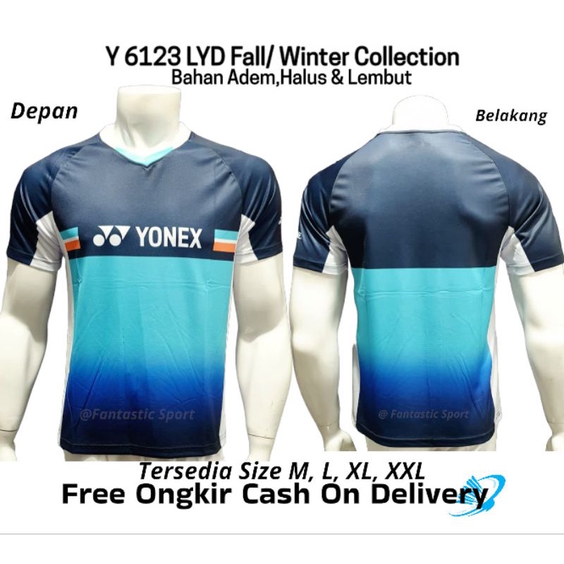 [COD] BAJU BADMINTON PRIA KAOS BULUTANGKIS LYD COLLECTION Y 6123 ATASAN OLAHRAGA COWOK KEKINIAN JERS