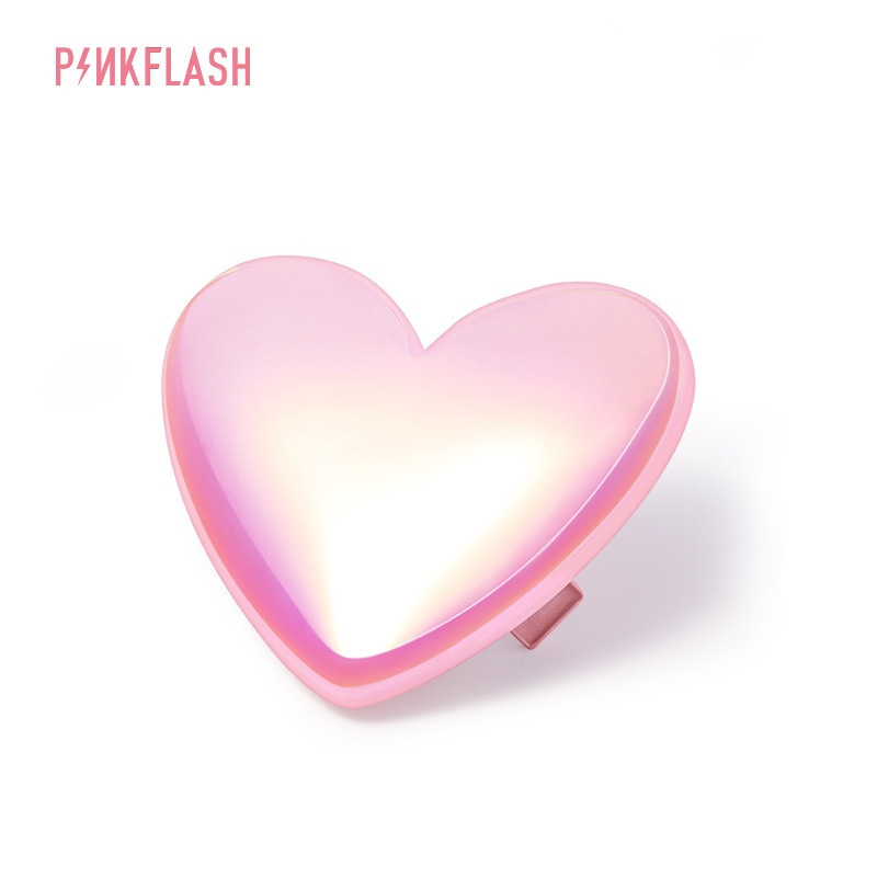 PINKFLASH Dazzling Heart Hair Clip Durable Jepit Rambut Pink Hair Accessories PF-T12