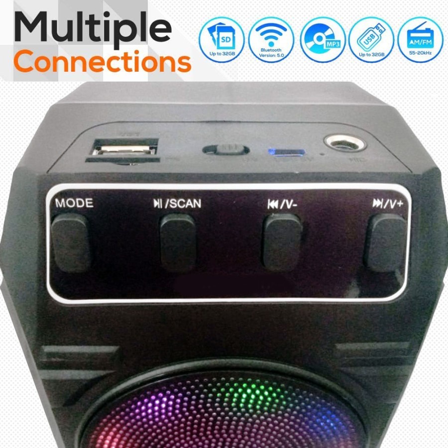 Speaker Bluetooth Portable 3 SQRS-2009 Free Microphone