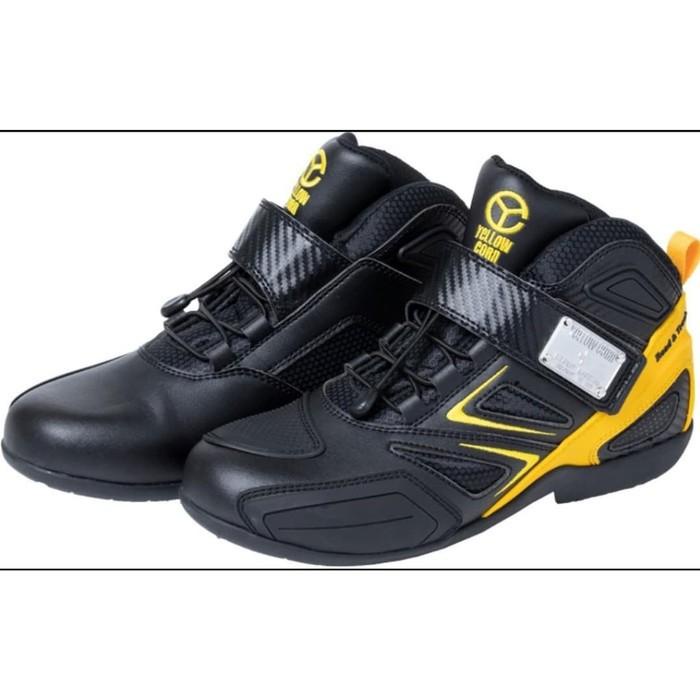 Biker Yellow Corn Ys-001 Yellow Sepatu Bikers Touring Shoes Ori Japan