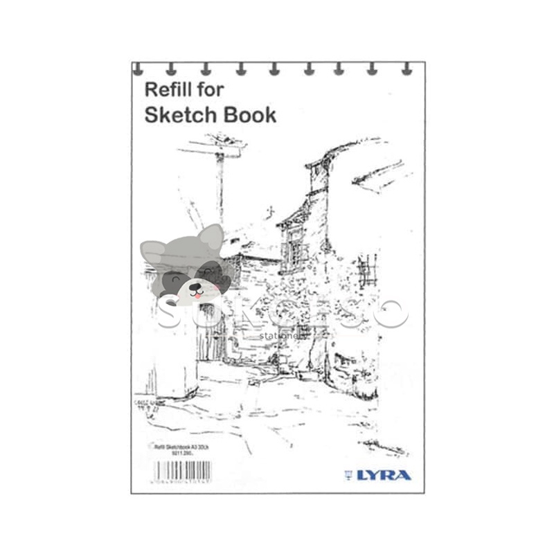 

Lyra Isi Ulang Sketch Book Binder A3 30 Lembar / Refill Buku Sketsa