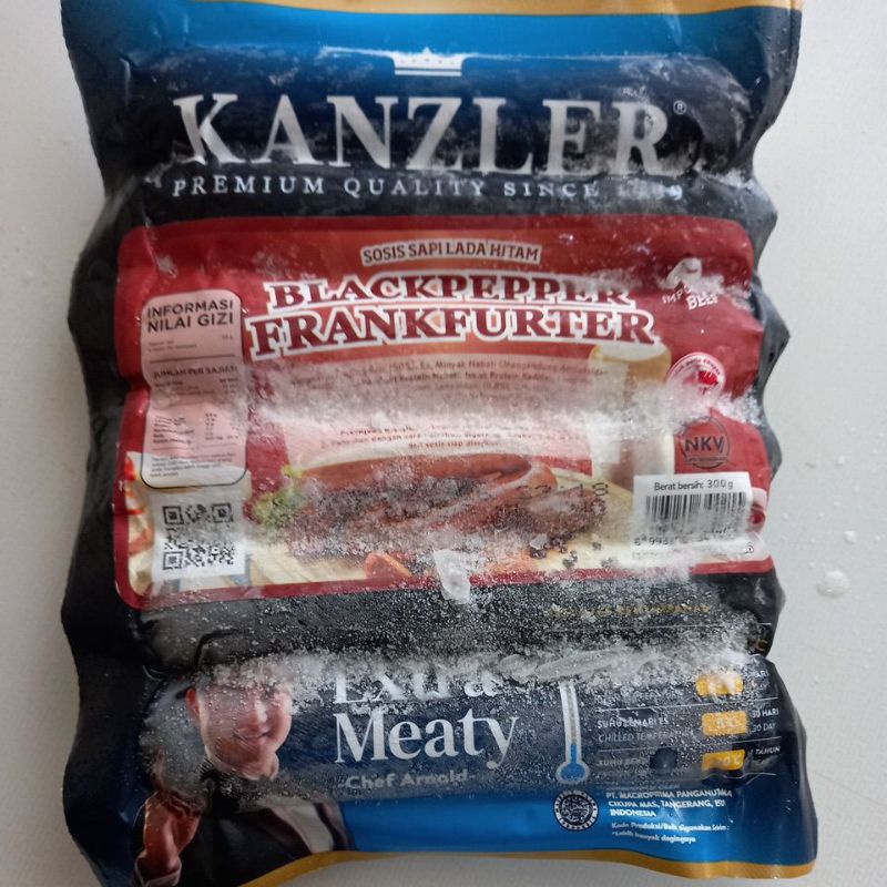 

FAFAFROZEN - Kanzler Blackpapper Frankfurter 300 gram