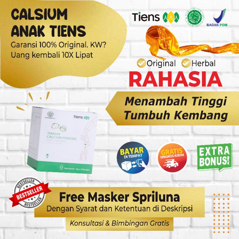 TERLARIS) NUTRIENT CALSIUM POWDER FOR CHILDREN ECERAN SUPLEMEN VITAMIN PENINGGI BADAN DEWASA ANAK HY
