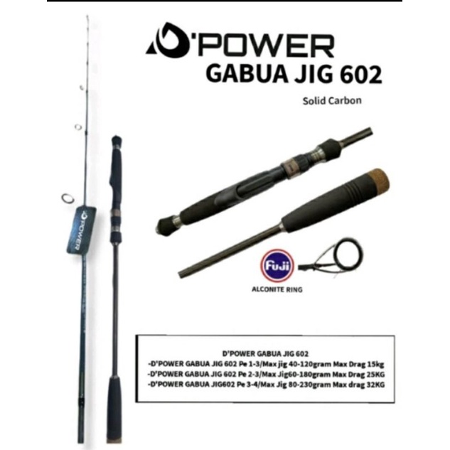 joran Dpower GABUA Jig 602 ring full FUJI Alconite