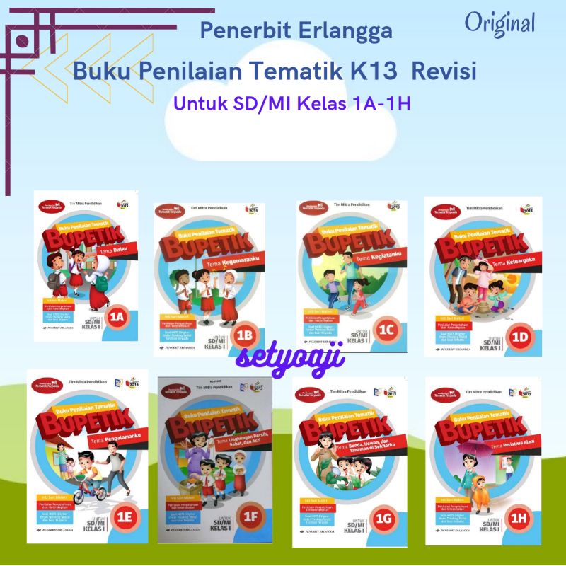 Bupetik SD/MI Kelas 1 A B C D E F G H Erlangga
