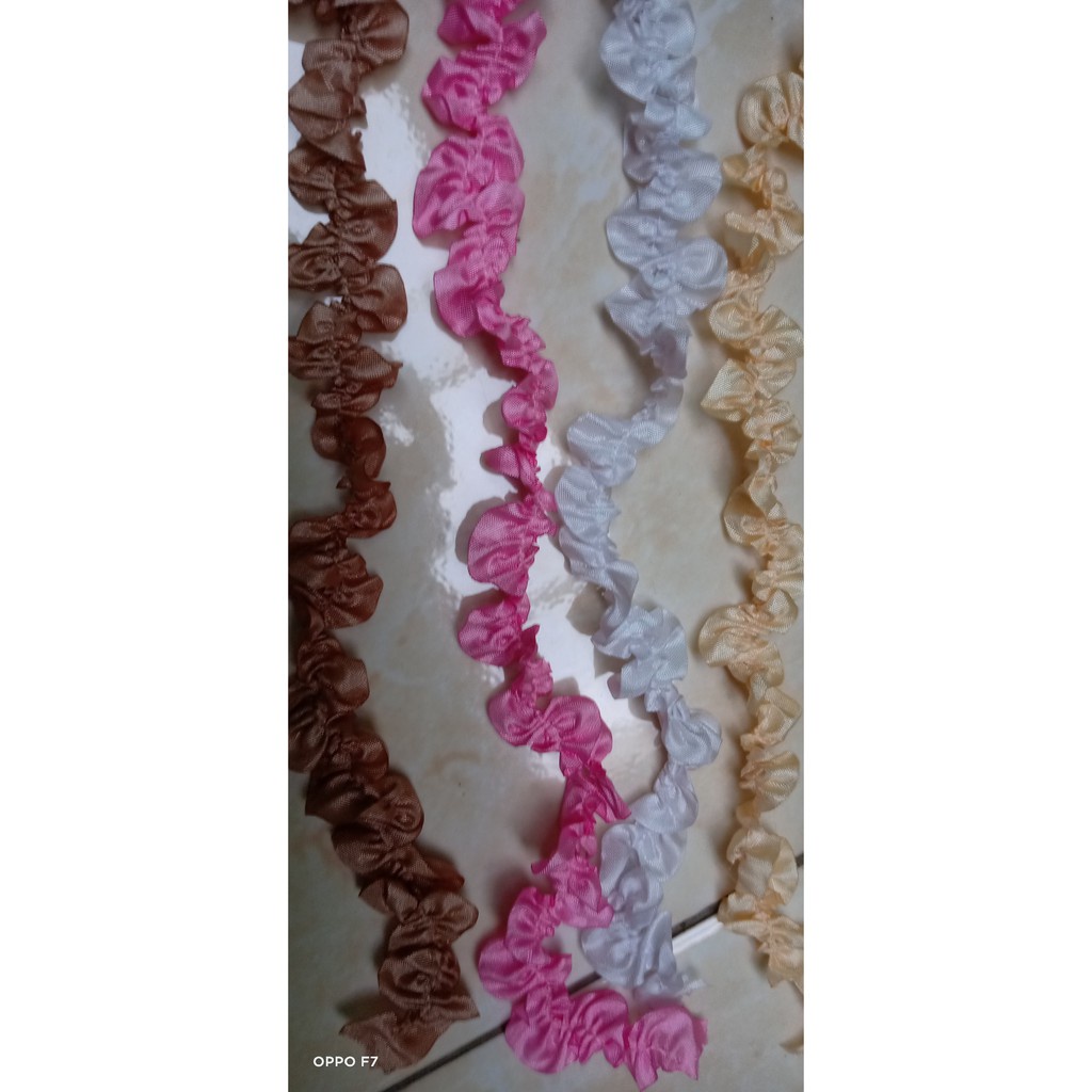 PITA KERUT SATIN RUMPLE ORIS renda satin kerut roll / pita kerut