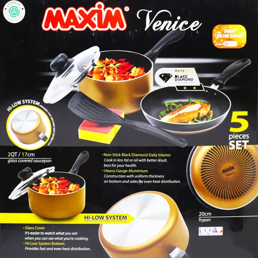 Maxim Wajan Venice Set - teflon - Black Diamond