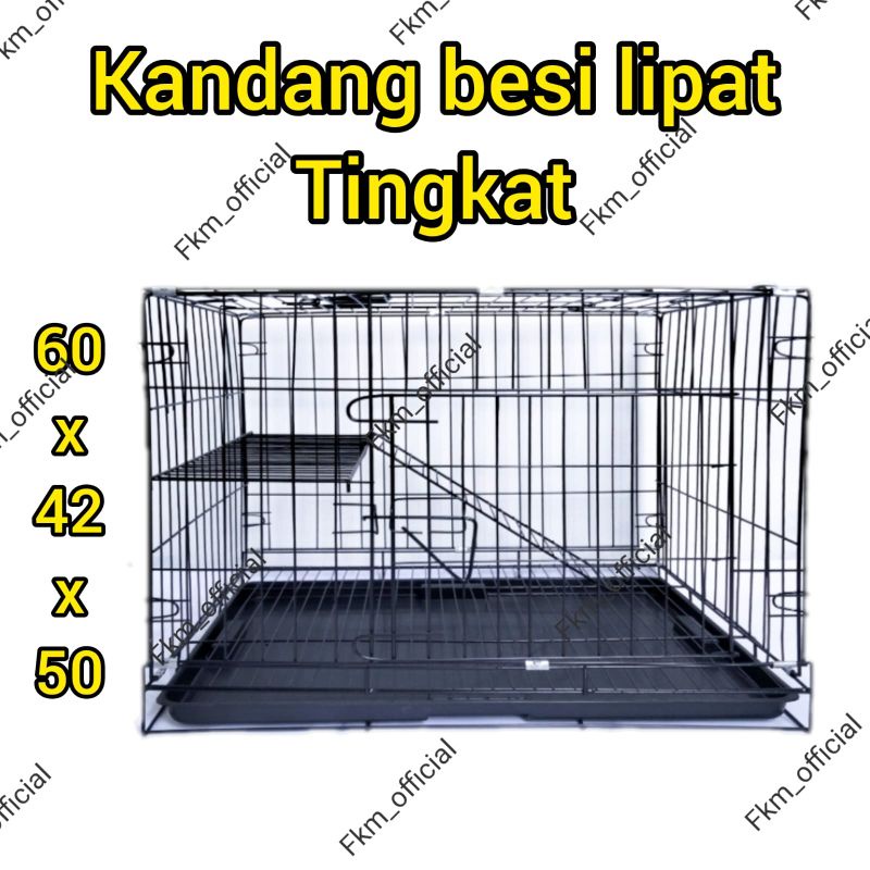 Kandang kucing lipat 60x40x50