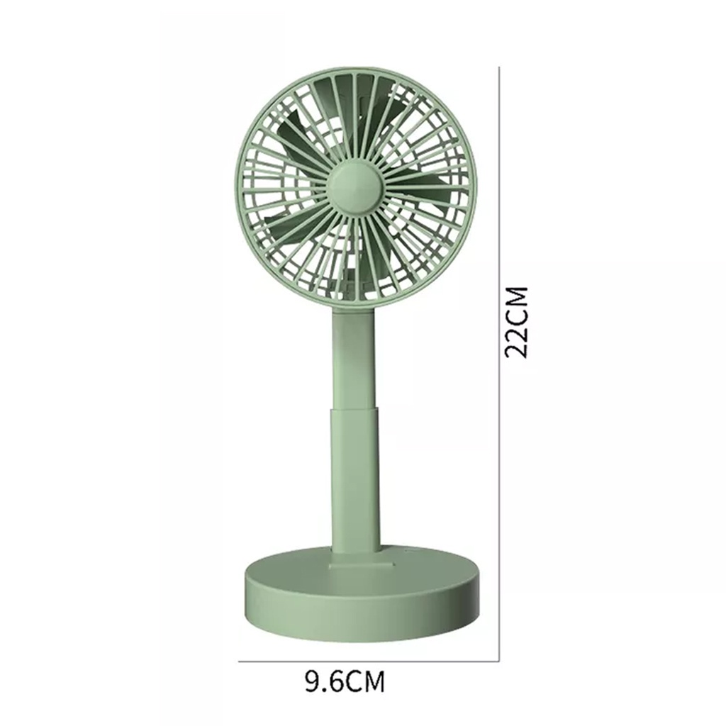 Kipas angin berdiri lipat  3 gear speed vertical folding fan portable charger free kabel - dinno.id