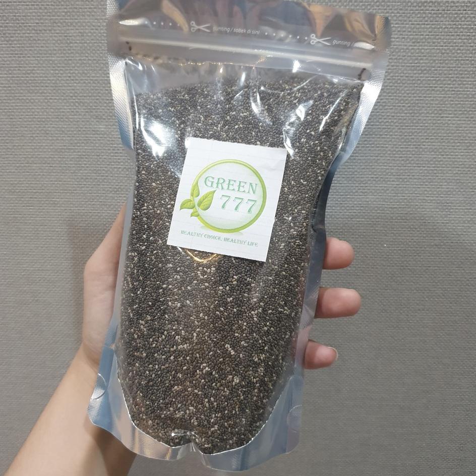 

ㅝ Chia Seed Organik 100Gr GREEN 777 BEST QUALITY ORGANIC (ZIPPER SEALED PACKAGING) STOK BANYAK 3497 ❅