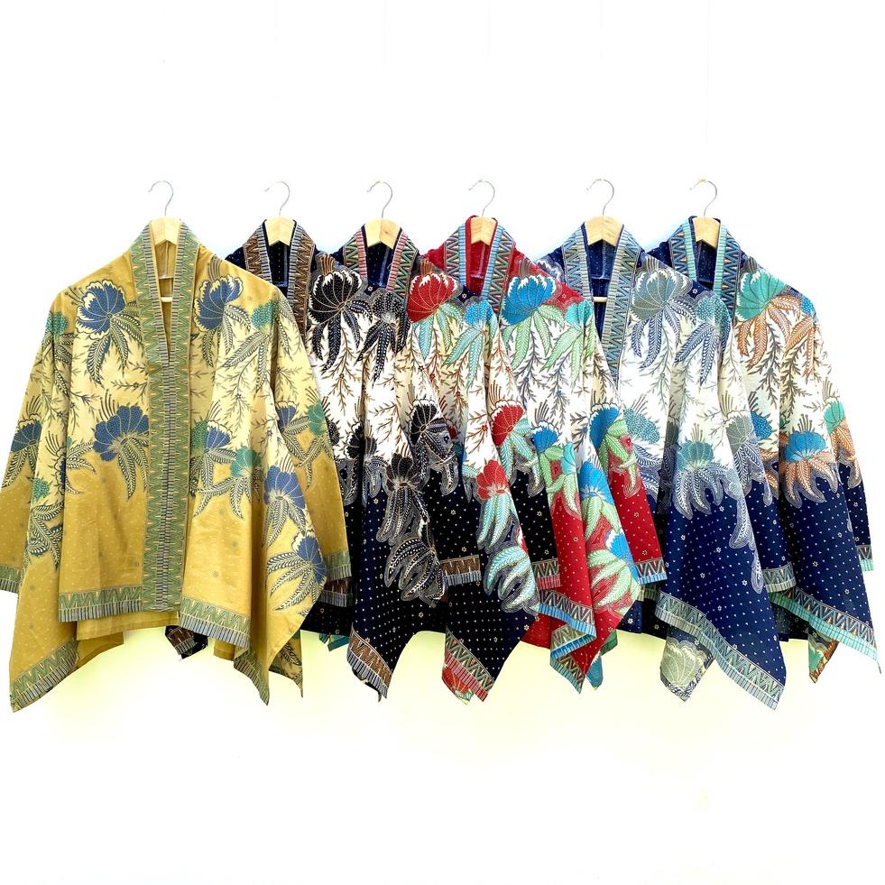 [PREMIUM] Blus Kartini Bunga Sepatu Warna Batik Soft Katun Atasan Kerja Casual Modern Solo {SGR.18Oc